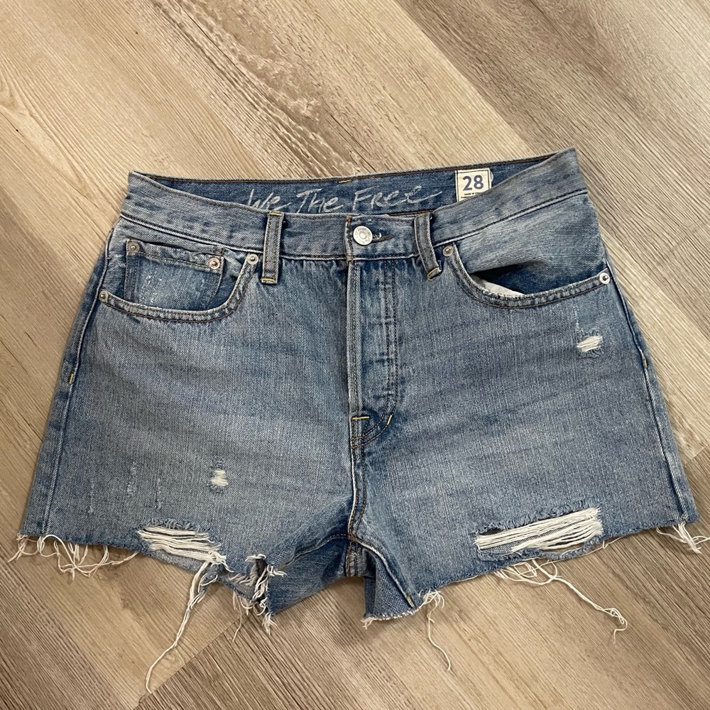 Free People Jean Shorts